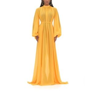 Andrea Iyamah Sade chiffon cover-up maxi dress
